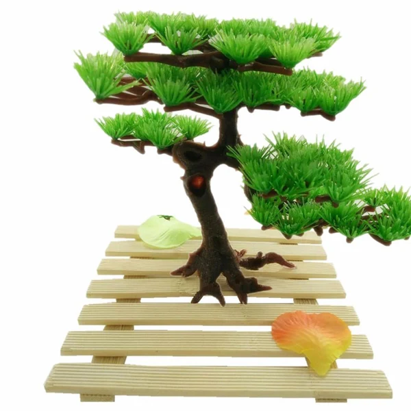 High-End Maxbell Maxbell Aquarium Ornaments Artificial Fake Plant Plastic Pine Tree for Rockery Fish Tank Decor Elegant
