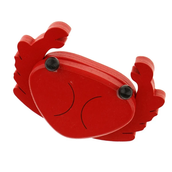 Smooth Maxbell Kitchen Pretend Food Play Toy Wooden Magnetic Decorative Crab Kid Present User-Friendly