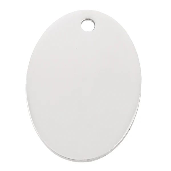 Selected Maxbell Donut Shape Stainless Steel Blank Dog Tags Pendants For Necklaces Jewelry Making Fast