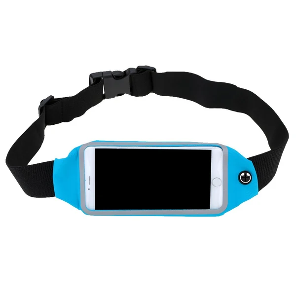 Responsible Multi-functional Running Zipper Pockets Bum Waist Phone Bag Pack - Blue Environmentally Friendly
