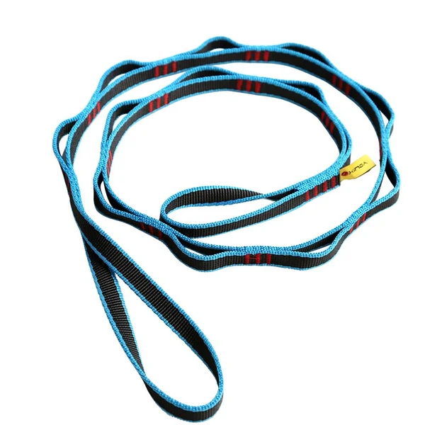 Durable Maxbell 22KN 16mm Mountaineering Rock Climbing Safety Sewn Loop Daisy Chain Webbing Fashionable