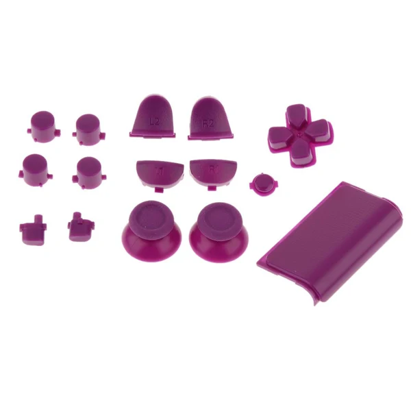 Quality Maxbell Purple-Full Button Set Mod Kit for Playstation PS4 Controller Repair Housing Video Game Accessories ly Fit Exceptional