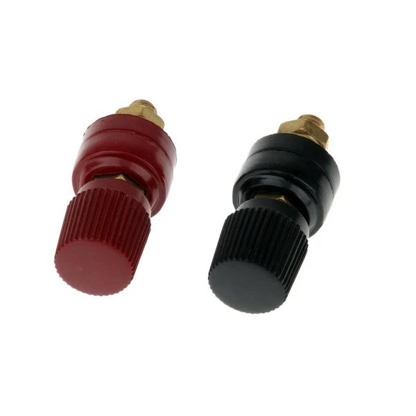 Practical Maxbell 2Pcs 200A Binding Post M6 Copper Screw Thread Electrical Insulation Wiring Terminal Bolt Fastener Electrical Accessories Next-Generation