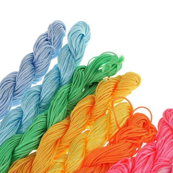 Secure Maxbell 20pcs Multicolor Chinese Knot Braided Rope Macrame Beads Cord Rattail Thread Jade Line Contemporary