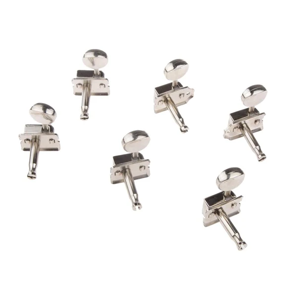 Original Maxbell 3R 3L Electric Guitar Parts Tuning Pegs Tuners String Machine Heads Silver Contemporary