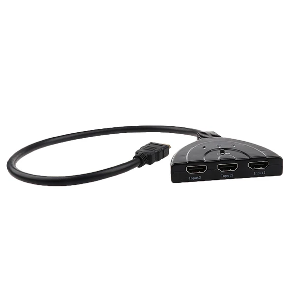 Safe Maxbell Splitter Hub，3 Port HDMI 4K 2K 3D Switcher Splitter Hub Box Pigtail Cable for HDTV Xbox 360 PS3 Effective