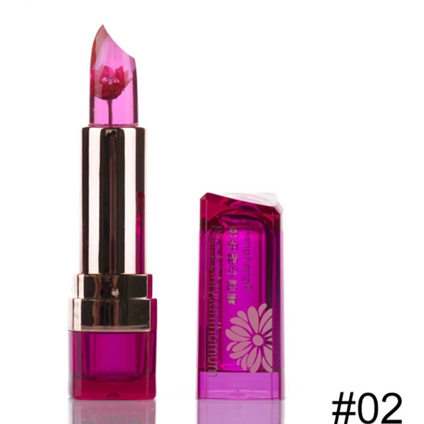 Enhanced Maxbell Maxbell Moisturizing Jelly Flower Lipstick Color Changing Lip Gloss - Grape Flavor Effective