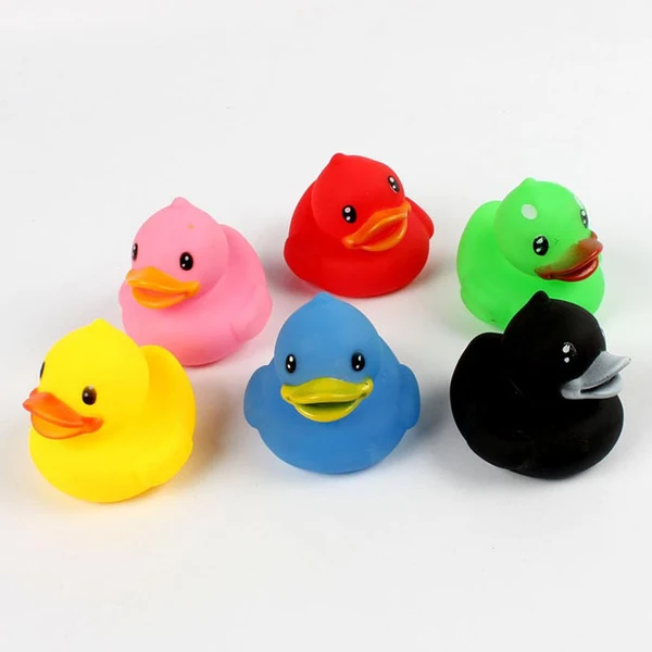 Refined Maxbell 6 Designed Rubber Sqeeze-sounding Dabbling Ducks for Baby Bath Time Fun Reliable
