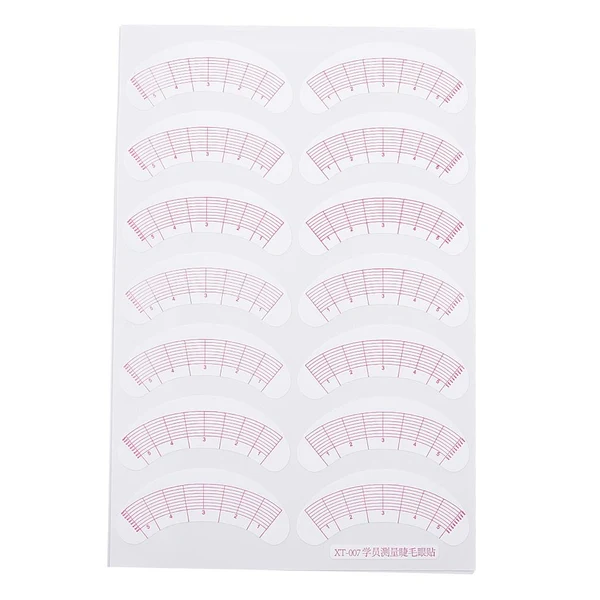 Official Maxbell 70Pcs 2 in 1 Eyelash Extensions Pads Stickers Paper Patches Tape Measurement Secure