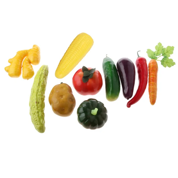 High-End Maxbell 10pcs Manmade Colorful Vegetables Toy Imitation Food Store Cabinet Decorative Vegetables Toy Professional