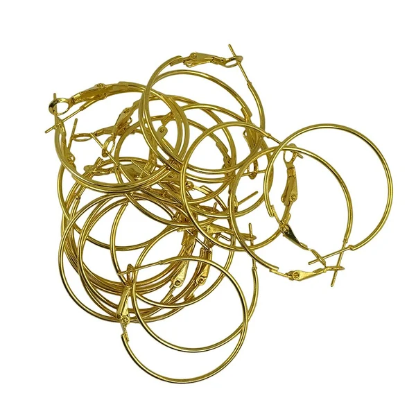 Casual Maxbell 20pcs Fashion Lady Women Gold Copper Round Large Hoop Huggie Loop Earrings Top-Quality