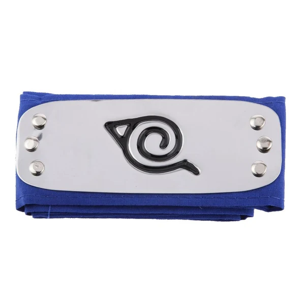 Artisan Maxbell Naruto Hokage Konoha Ninja Leaf Village Logo Blue Headband for Anime Cosplay Casual