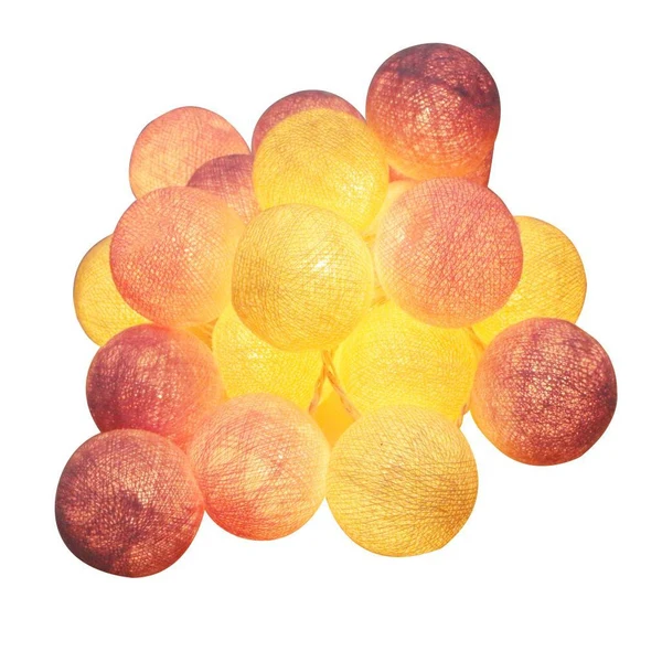 Quality Maxbell Maxbell 2.6m 20 Cotton Balls String Fairy Mood Night Light Christmas Party Decor Refined