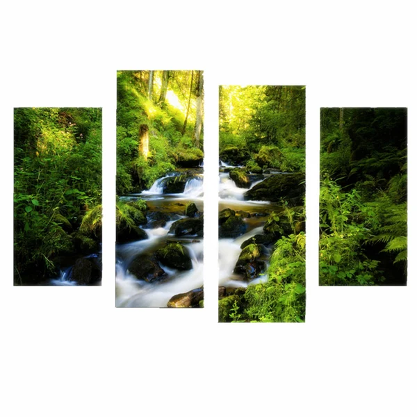Fine Maxbell Canvas 30cm Modern Forest Stream Home Decor Wall Art Painting Picture Print Contemporary
