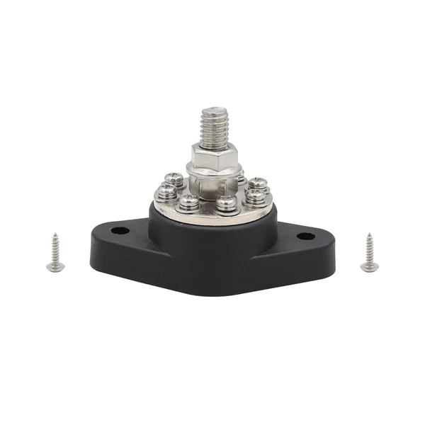 Trendy Maxbell Power Distribution Block Bus Bar 8 Terminal Block for Truck rv Black M10 Refined