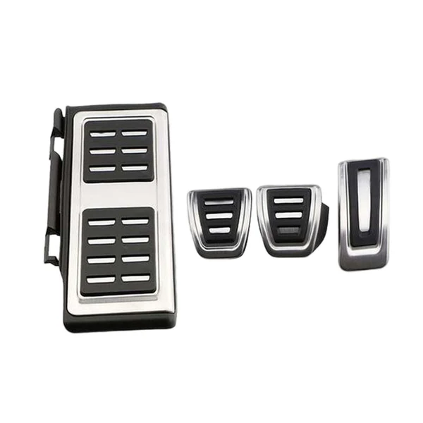 Smooth Maxbell Fuel Accelerator Brake Pedal Pads Kit AntiSlip for Audi A3 2014-2020 Style B Reusable