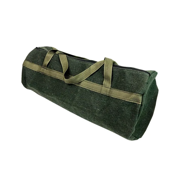 Trendy Maxbell Thickened Canvas Tool Bag Storage Organizer with Zipper Case Tote 40cmx15cm Safe