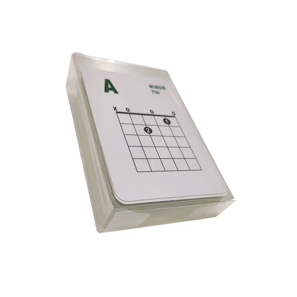 Trendy Maxbell 49x Guitar Chords Card Reference Guide Cards for Guitarists Teachers Practice Green
