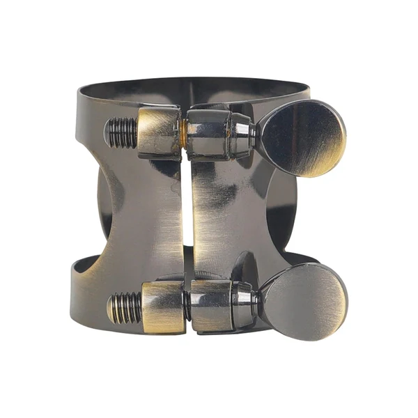 Versatile Maxbell Saxophone Ligature Brass Clip Double Screws Adjustable for Accessory Parts Bronze Alto Easy-to-Use
