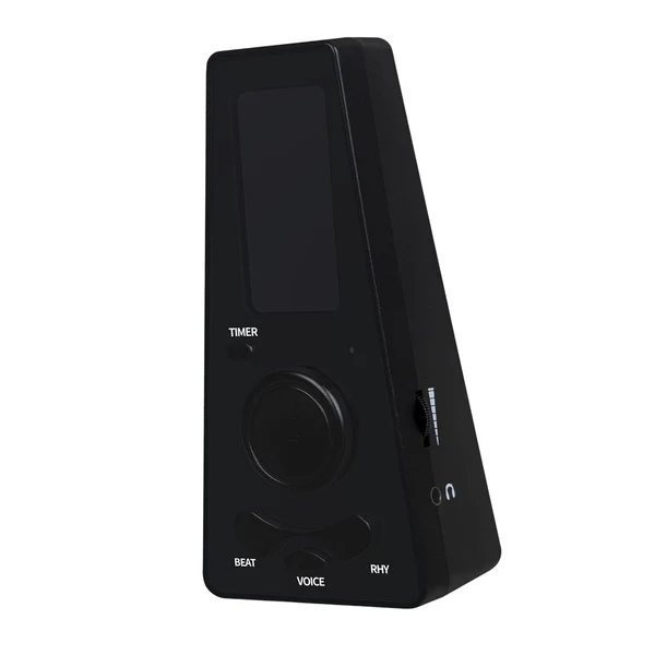 Solid Maxbell Digital Metronome LCD Display Screen High Accuracy for Instrument Ukulele Black Reusable