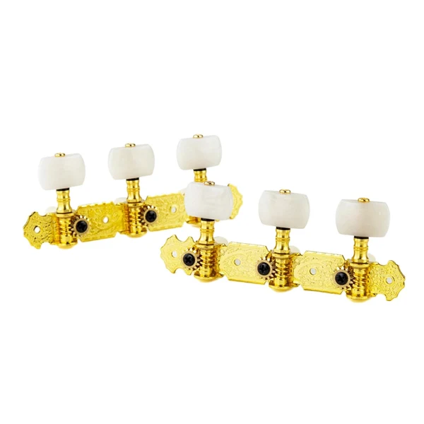 High-Quality Maxbell 2 Pieces Universal String Tuning Pegs 3L 3R s for Electric Guitar White Superior