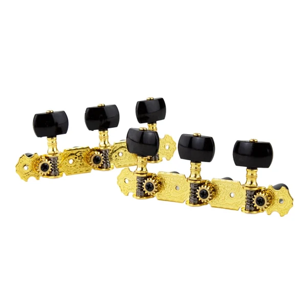 Secure Maxbell 2 Pieces Universal String Tuning Pegs 3L 3R s for Electric Guitar Black Clean