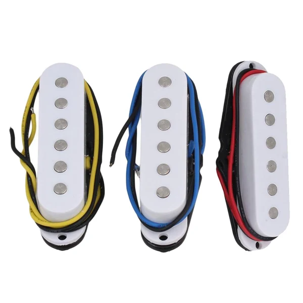 World-Class Maxbell 3x Copper Guitar Pickups Bridge Pickups for Electric Guitar Accessories White Enhanced