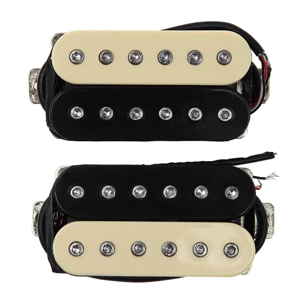Fine Crafted Maxbell 2Pcs Guitar Pickup Double Coil 4P Prewired for Electric Guitar Instrument Yellow Black Modern