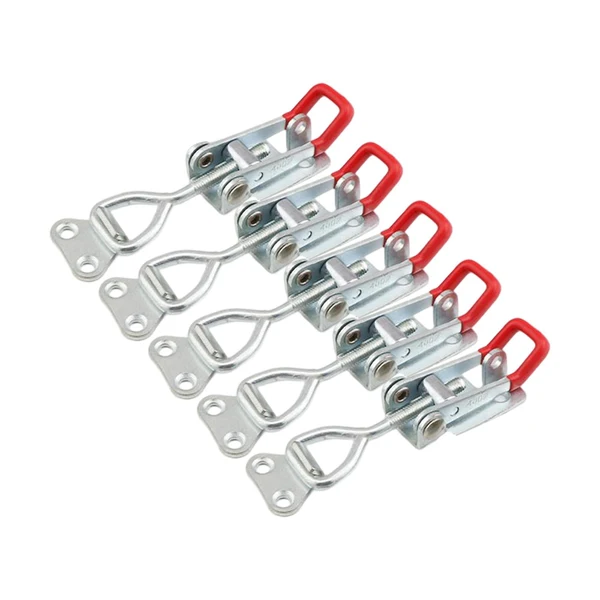 Modern Maxbell 5 Pieces Push Pull Type Latch Clamp Iron Quick Release for Woodworking with keyhole Soft