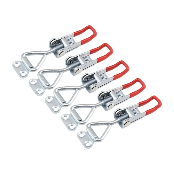 Comfortable Maxbell 5 Pieces Push Pull Type Latch Clamp Iron Quick Release for Woodworking without keyhole Premium Material