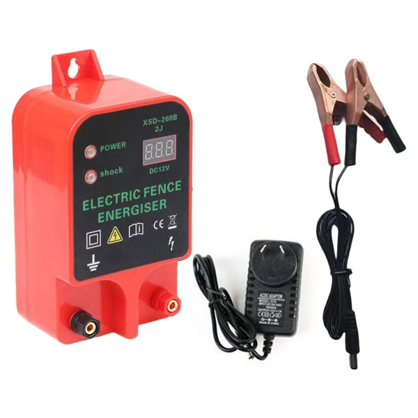 Enhanced Maxbell 10km Electronic Fence AU Plug Xsd 260B for Livestock Fencing Supplies Farm Pure
