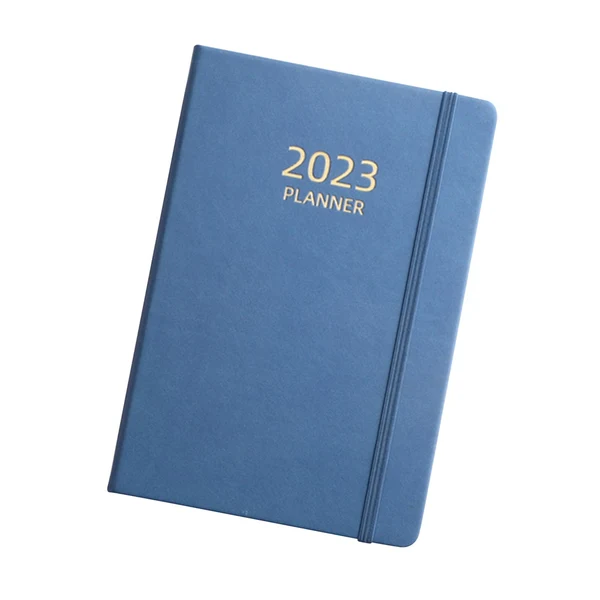 Premium Maxbell A5 Notebook Planner Journal Notebook 2023 Weekly Planner Notepads PU Cover Blue Practical
