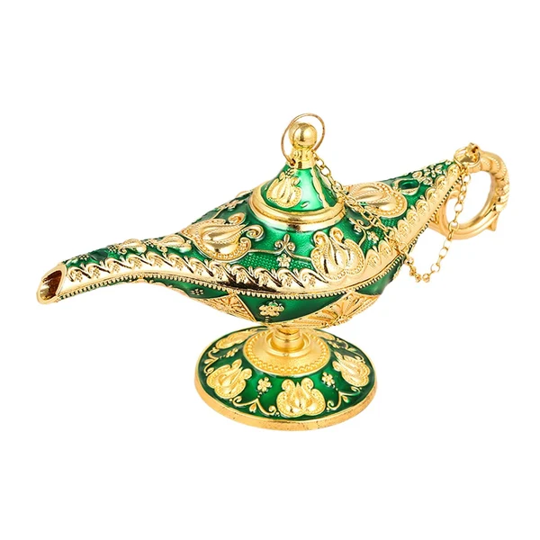 Powerful Maxbell Classic Lamp Oil Lamp Prop Wishing Light for Wedding Home Green Natural