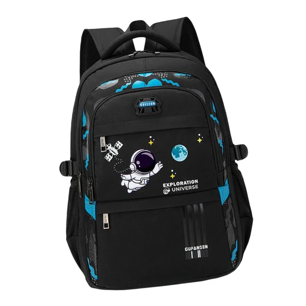 Unique Maxbell Astronaut Children's Backpack Cute Adjustable Shoulder Strap for Hiking Large Black Convenient