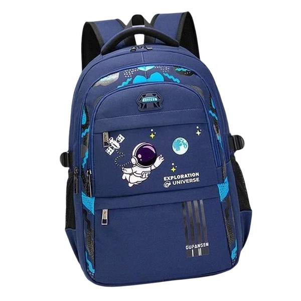 Advanced Maxbell Astronaut Children's Backpack Cute Adjustable Shoulder Strap for Hiking Small Blue Elegant