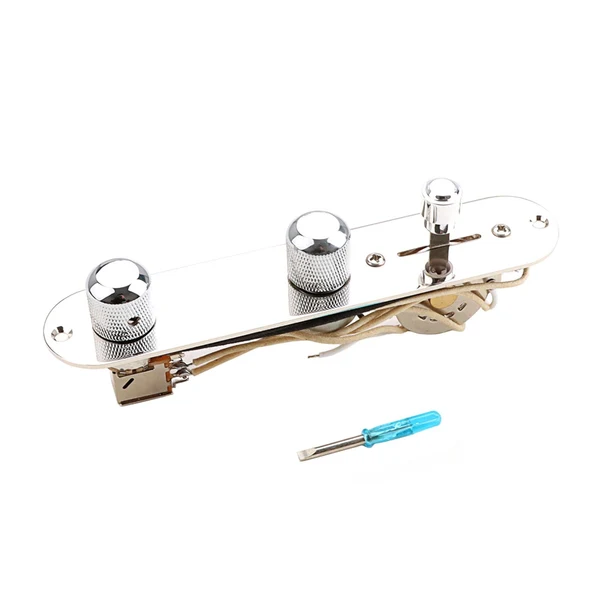 High-End Maxbell Loaded Control Plate W Wiring Harness Switch Knobs for J Bass Telecaster Green