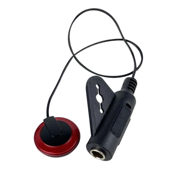 Smooth Maxbell Piezo Contact Microphone Pickup Instrument Pickups for Ukulele Red Excellent