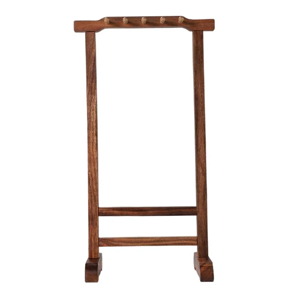 Traditional Maxbell Calligraphy Brush Pen Holder 10 Hook Hanging Retro for Office Holiday Gifts Rosewood Soft