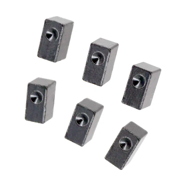 Lightweight Maxbell 6 Pieces Electric Guitar Tremolo Bridge Saddle Pro String Lock Insert Blocks Reusable