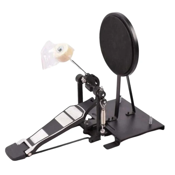 Natural Maxbell Drum Pad Musical Mute with Drum Pedal Durable for Training Beginner Drummer Specialty