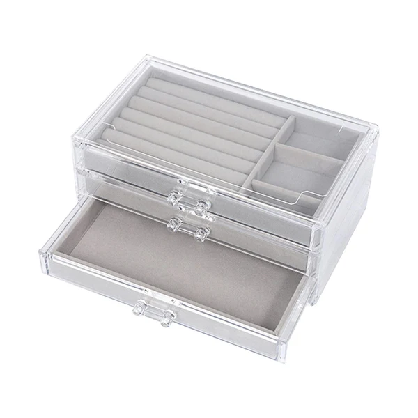 Proven Maxbell Jewelry Storage Box Multi Use 3 Tiers Organizer for Cufflinks Rings Watches Contemporary