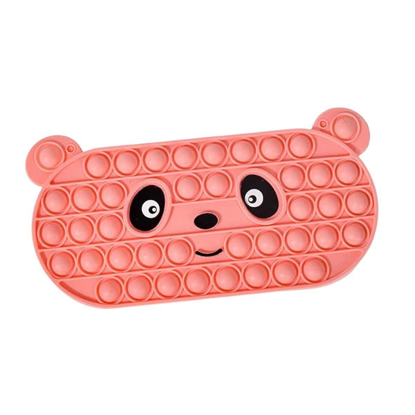 Superior Maxbell Bubble Pencil Box with Zipper Storage for School Supplies office Pink Detailed