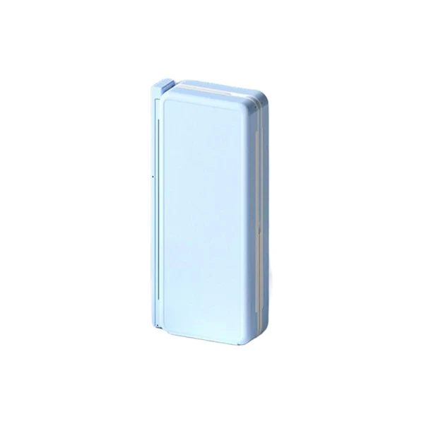 Artisan Maxbell 2in1 Book Stand Pencil Box Foldable Page Clips Table Home Textbook Blue Practical