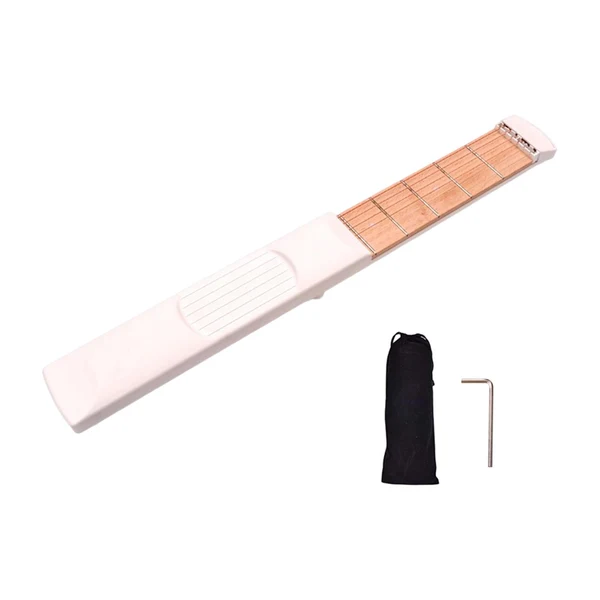 Dependable Maxbell Pocket Guitar Chords Trainer Guitar Practice Tool Training White 6 Fret Verified