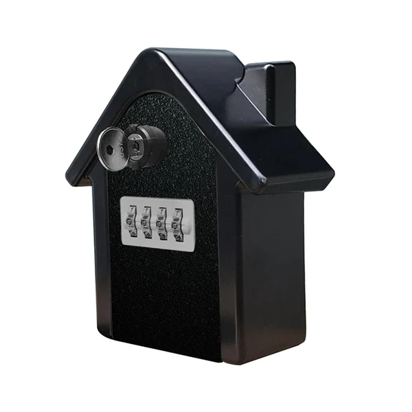 Eco-Friendly Maxbell Waterproof Lock Box Put 12Pcs Keys Storage Box for Wall Outside Emergency Black Professional