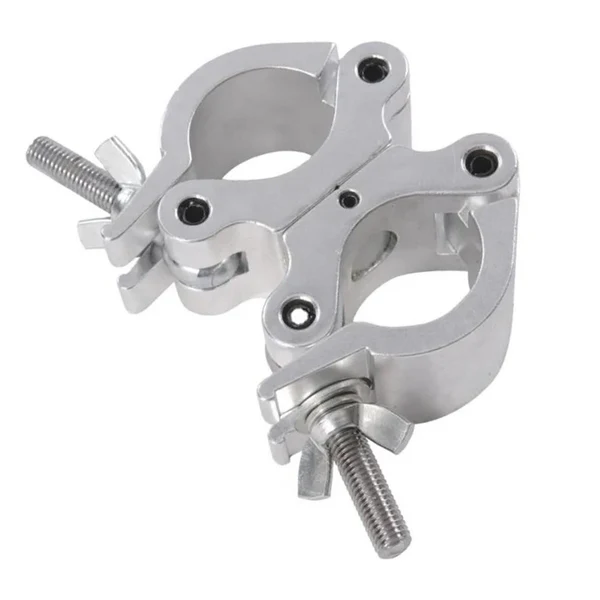 Easy-to-Use Maxbell DJ Light Clamps Dual Swivel Clamp for 1.25-1.38inch Diameter Pipe Accessory Argent Original Design
