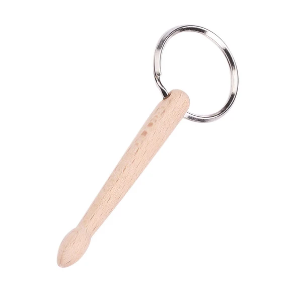 Stylish Maxbell Drumstick Percussion Keyring Wood Portable for Thanksgiving Gift Graduation 1 drum rod Next-Generation