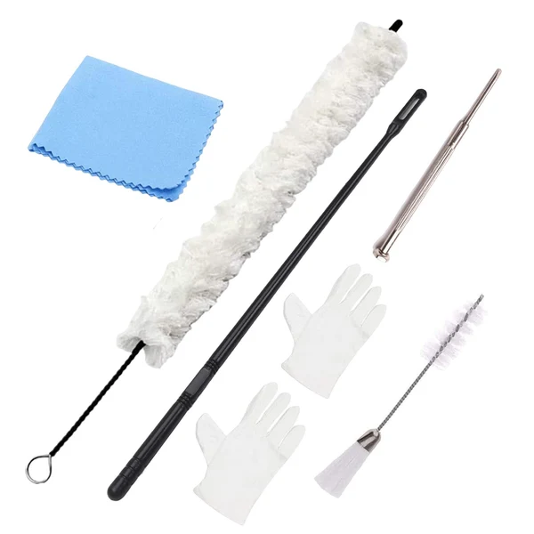 Natural Maxbell Soft Cotton Clarinet Cleaner Tool Set for Trombone Lightweight Practical white Unique
