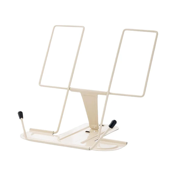 Maxbell Portable Cookbook Holder Organizer Display Lightweight for Reading Cookbooks White Powerful