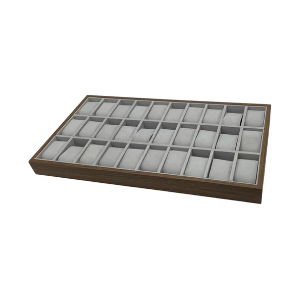 Genuine Maxbell Watch Organizer Tray Felt 30 Grid Stackable for Men Stores Trade Shows User-Friendly